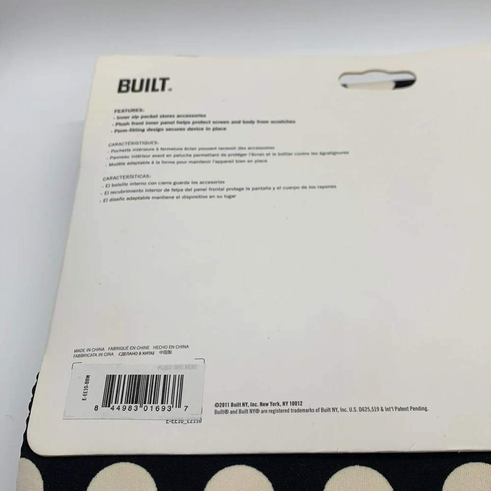 💚Built brand neoprene E reader/ tablet case 9 to 10 inches NWT‎
